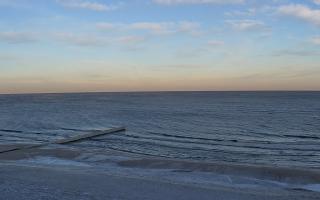 Mielno - widok na plażę zachód - 01-02-2026 07:23