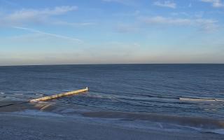Mielno - widok na plażę zachód - 01-02-2026 07:54