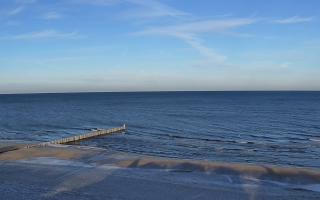 Mielno - widok na plażę zachód - 01-02-2026 08:41