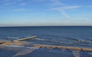 Mielno - widok na plażę zachód - 01-02-2026 08:48