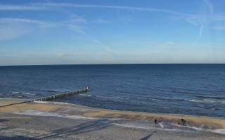 Mielno - widok na plażę zachód - 01-02-2026 10:06