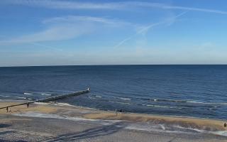 Mielno - widok na plażę zachód - 01-02-2026 10:29