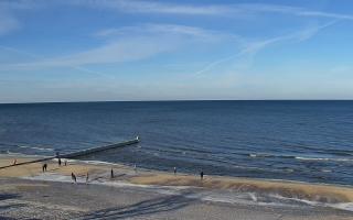 Mielno - widok na plażę zachód - 01-02-2026 10:36