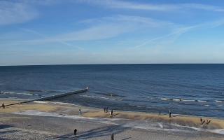 Mielno - widok na plażę zachód - 01-02-2026 10:44
