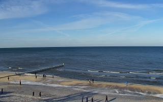 Mielno - widok na plażę zachód - 01-02-2026 10:52