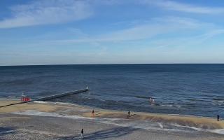 Mielno - widok na plażę zachód - 01-02-2026 11:00