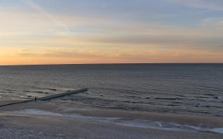 Mielno - widok na plażę zachód - 01-02-2026 15:14