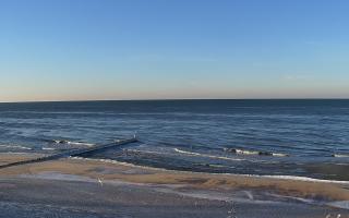 Mielno - widok na plażę zachód - 02-02-2026 14:22