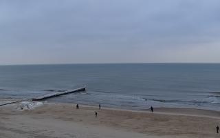 Mielno - widok na plażę zachód - 09-02-2026 12:29