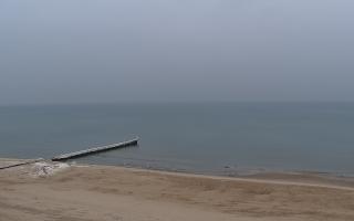 Mielno - widok na plażę zachód - 10-02-2026 07:55