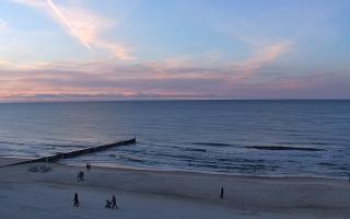 Mielno - widok na plażę zachód - 15-02-2026 15:49