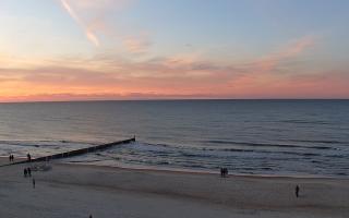 Mielno - widok na plażę zachód - 15-02-2026 15:57