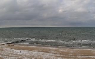 Mielno - widok na plażę zachód - 18-02-2026 13:04