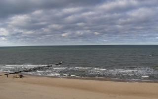 Mielno - widok na plażę zachód - 19-02-2026 13:31