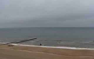 Mielno - widok na plażę zachód - 21-02-2026 12:28