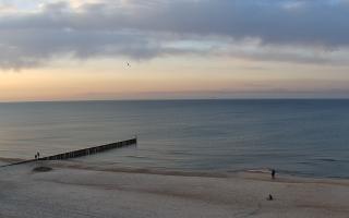 Mielno - widok na plażę zachód - 26-02-2026 15:57