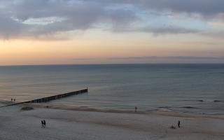 Mielno - widok na plażę zachód - 26-02-2026 16:05