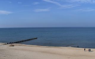 Mielno - widok na plażę zachód - 27-02-2026 12:32