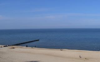 Mielno - widok na plażę zachód - 28-02-2026 10:57