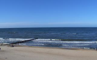 Mielno - widok na plażę zachód - 01-03-2026 13:12