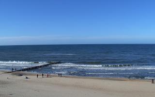 Mielno - widok na plażę zachód - 01-03-2026 13:19