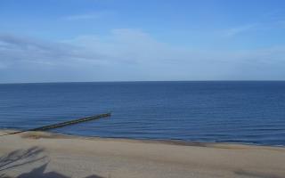 Mielno - widok na plażę zachód - 02-03-2026 08:03