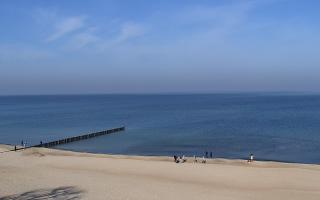 Mielno - widok na plażę zachód - 07-03-2026 09:36