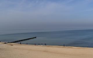 Mielno - widok na plażę zachód - 07-03-2026 11:48
