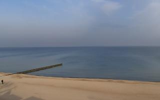 Mielno - widok na plażę zachód - 08-03-2026 07:37