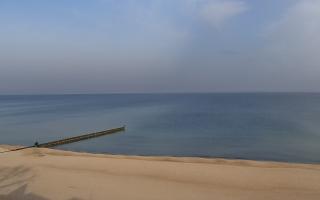 Mielno - widok na plażę zachód - 08-03-2026 07:44