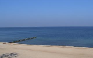 Mielno - widok na plażę zachód - 10-03-2026 08:57