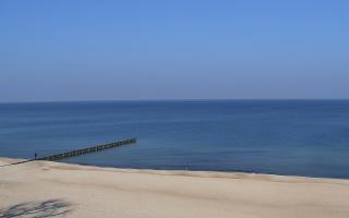 Mielno - widok na plażę zachód - 10-03-2026 09:05