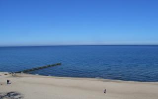 Mielno - widok na plażę zachód - 21-03-2026 08:45
