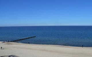 Mielno - widok na plażę zachód - 21-03-2026 09:40