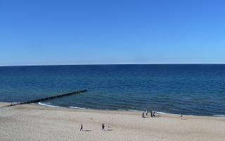 Mielno - widok na plażę zachód - 21-03-2026 12:37