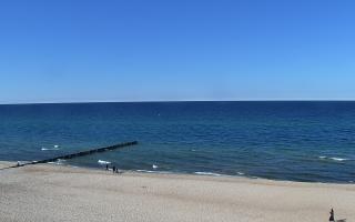 Mielno - widok na plażę zachód - 21-03-2026 12:45