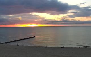 Mielno - widok na plażę zachód - 07-06-2026 19:07