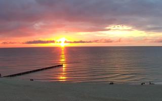 Mielno - widok na plażę zachód - 07-06-2026 19:15