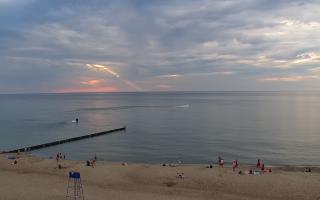 Mielno - widok na plażę zachód - 19-06-2026 18:15