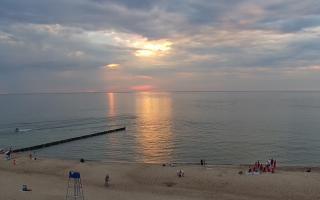 Mielno - widok na plażę zachód - 19-06-2026 18:53