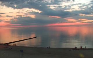 Mielno - widok na plażę zachód - 19-06-2026 20:26