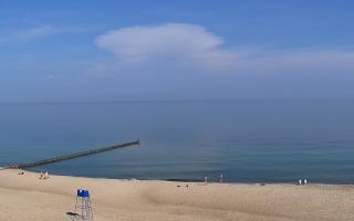 Mielno - widok na plażę zachód - 21-06-2026 07:03