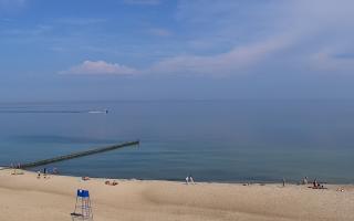 Mielno - widok na plażę zachód - 21-06-2026 07:26