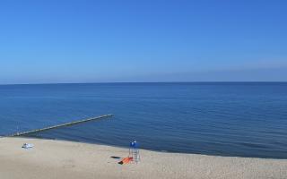Mielno - widok na plażę zachód - 16-07-2026 06:24
