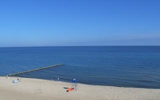 Mielno - widok na plażę zachód - 16-07-2026 06:40