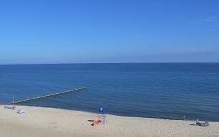 Mielno - widok na plażę zachód - 16-07-2026 06:47