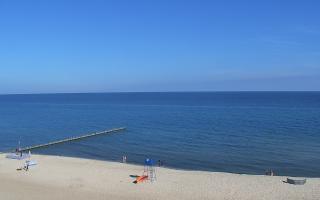 Mielno - widok na plażę zachód - 16-07-2026 06:55