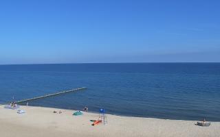 Mielno - widok na plażę zachód - 16-07-2026 07:03