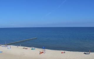 Mielno - widok na plażę zachód - 16-07-2026 07:26