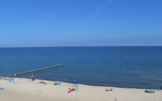 Mielno - widok na plażę zachód - 16-07-2026 07:34